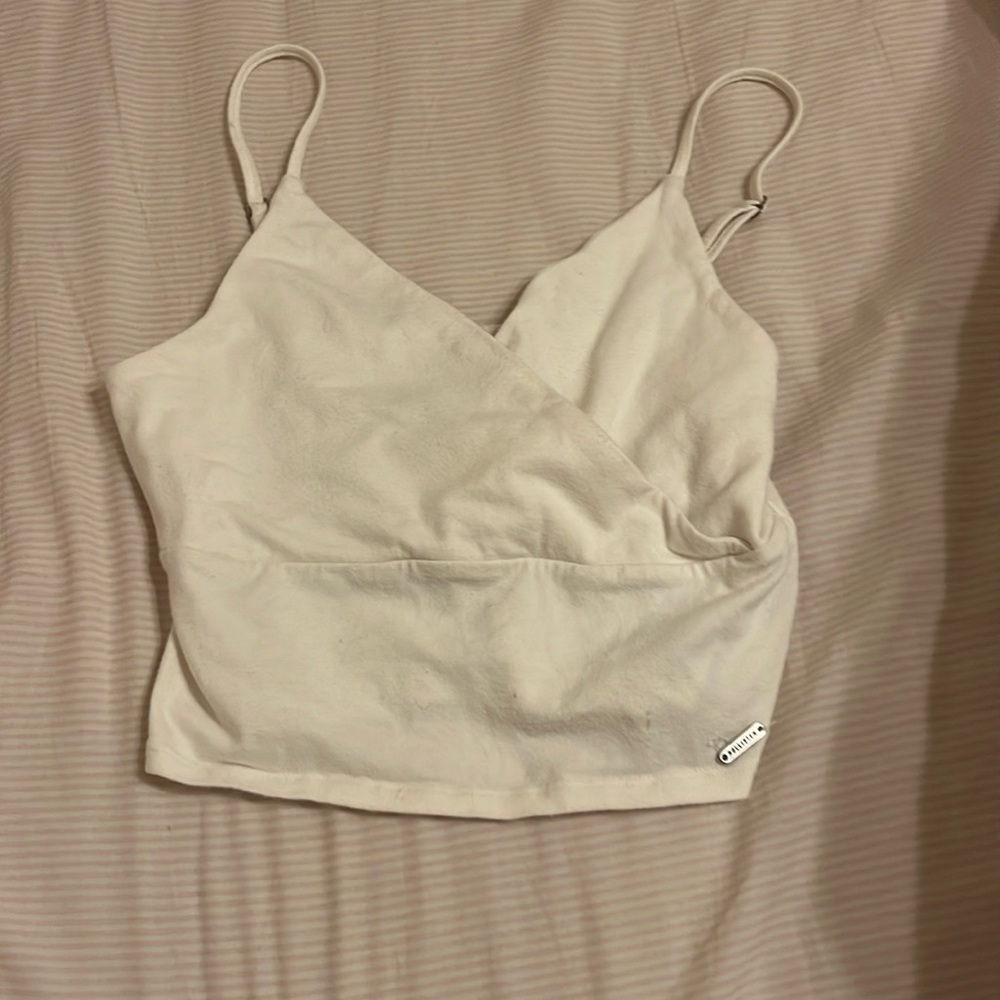 White wrap top